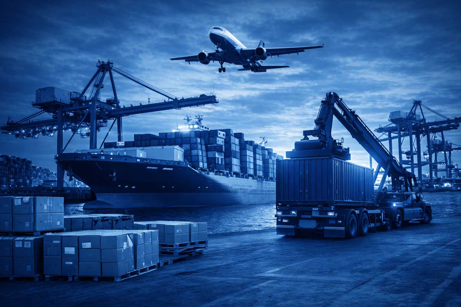 Estrutura de importação B2B e suporte logístico internacional da Hexx Electronics